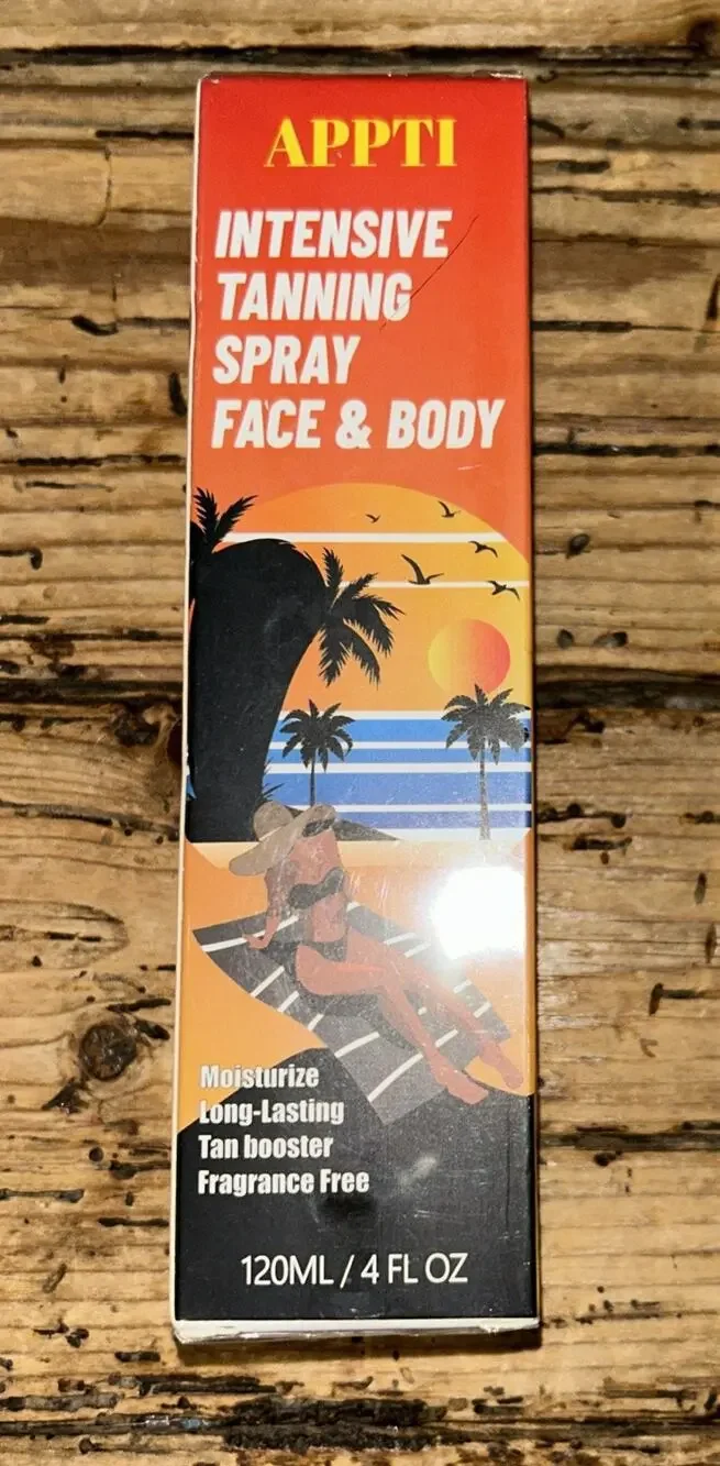 APPTI Intensive Tanning Spray Face & Body 4fl Oz NEW